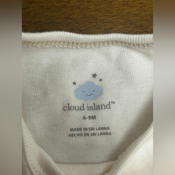 Cloud Island Unisex Baby Short Sleeve Bodysuit White 6-9 Months (0400) - Picture 3 of 5
